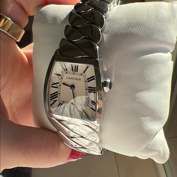 Cartier La Dona de Cartier Ladies Watch in Stainless Steel with Sapphire Stone - Picture 10 of 10